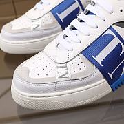 Valentino Garavani VL7N Sneaker in Banded Calfskin Leather Blue - 3