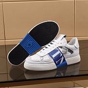 Valentino Garavani VL7N Sneaker in Banded Calfskin Leather Blue - 5