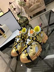 Gucci Flashtrek Sneakers With Removable Crystals Yellow - 4