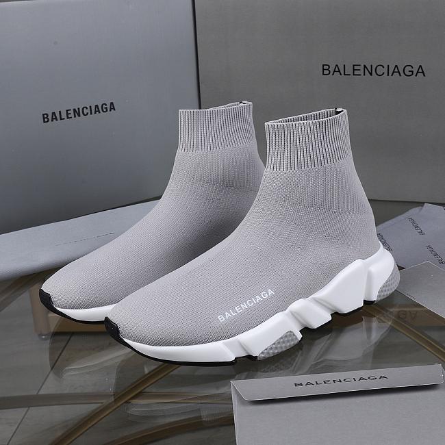Balenciaga Speed Clear Sole Grey 607543 W05GR 1705 - 1