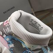 Balenciaga Speed Clear Sole Pattern Blue Pink - 3