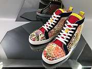 Christian Louboutin Lou Spikes Orlato Flat Yellow - 2