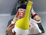 Christian Louboutin Lou Spikes Orlato Flat Yellow - 3