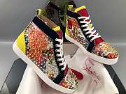 Christian Louboutin Lou Spikes Orlato Flat Yellow - 5