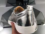 Christian Louboutin Louis Junior Strass Flat Silver - 5