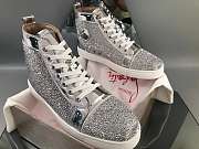 Christian Louboutin Louis Orlato Strass Flat High - 3