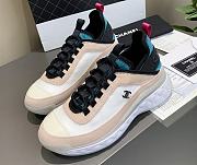 Chanel Low Top Trainer Velvet Beige - 1