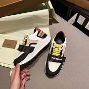 Burberry Nylon Suede and Vintage Check Sneakers Archive Beige - 3