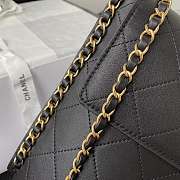 Small Hobo Bag Black AS2542 Size 19x23x7 Cm - 2