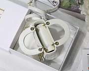 Dior Lady Mini White M6009 Size 12 x 10 x 5 cm - 6