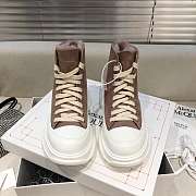Alexander McQueen Tread Slick Lace Up Boots High Top Chestnut Fur Lining - 3