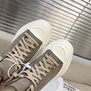 Alexander McQueen Tread Slick Lace Up Boots High Top Grey Fur Lining - 2