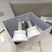 Alexander McQueen Tread Slick Lace Up Boots Low Grey Fur Lining - 2