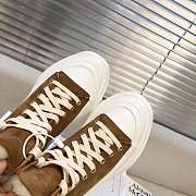 Alexander McQueen Tread Slick Lace Up Boots High Top Puce Fur Lining - 5