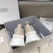Alexander McQueen Tread Slick Lace Up Boots Low Beige Fur Lining - 3