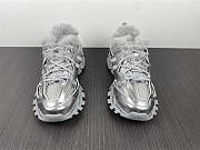 Balenciaga Track Fur Sneaker All Silver 663556 W3FS2 8181 - 6