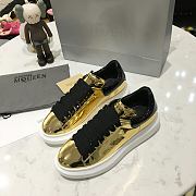 Alexander McQueen Oversized Gold Patent - 3