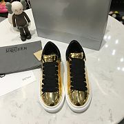 Alexander McQueen Oversized Gold Patent - 2