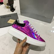 Alexander McQueen Oversized Purple Rainbow Patent - 5