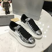 Alexander McQueen Oversized Silver Patent - 2