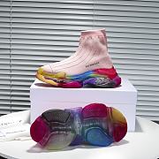 Balenciaga Speed Clear Sole Rainbow Pink - 5