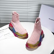 Balenciaga Speed Clear Sole Rainbow Pink - 6