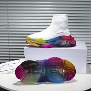 Balenciaga Speed Clear Sole Rainbow White - 5