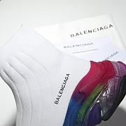 Balenciaga Speed Clear Sole Rainbow White - 6