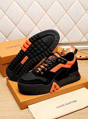 Louis Vuitton LV Trainer Sneaker Black Orange - 5