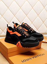 Louis Vuitton LV Trainer Sneaker Black Orange - 3