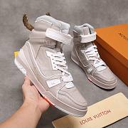 Louis Vuitton LV Trainer Sneaker Boot High Beige - 3