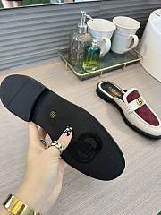 Gucci Leather Slipper Red White - 2