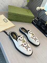 Gucci Princetown Leather Slipper White - 5