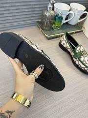 Gucci Loafer With Web And Interlocking G Green - 6