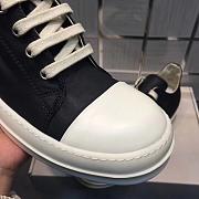 Rick Owens SS22 Fogachine Low Sneakers In Full Grain - 6