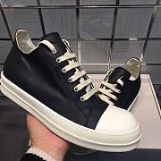 Rick Owens SS22 Fogachine Low Sneakers In Full Grain - 3