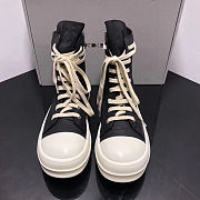 Rick Owens SS22 Fogachine High Sneakers In Full Grain - 5