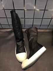 Rick Owens Black Stocking Sneaker Boots - 6