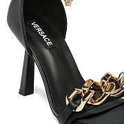 Versace Medusa Chain Nappa Leather Sandals Black - 3