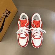 Louis Vuitton Nike Air Force 1 Low By Virgil Abloh Red - 3