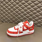 Louis Vuitton Nike Air Force 1 Low By Virgil Abloh Red - 5