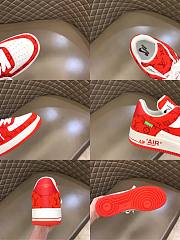 Louis Vuitton Nike Air Force 1 Low By Virgil Abloh Red - 6