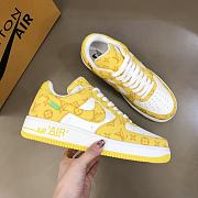 Louis Vuitton Nike Air Force 1 Low By Virgil Abloh White Yellow - 5