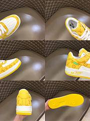 Louis Vuitton Nike Air Force 1 Low By Virgil Abloh White Yellow - 2