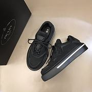 Prada Macro Re-Nylon and Brushed Leather Sneakers All Black - 2