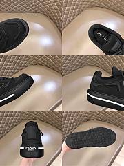 Prada Macro Re-Nylon and Brushed Leather Sneakers All Black - 6