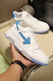 Off-White Out of Office Low-Top Sneakers White Blue - 5