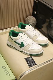 Off-White Out of Office Low-Top Sneakers White Green - 4