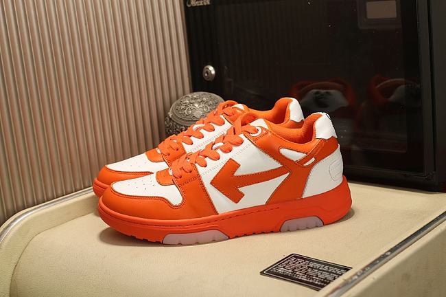 Off-White Out of Office Low-Top Sneakers White Orange - 1