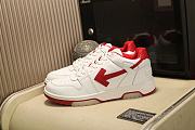Off-White Out of Office Low-Top Sneakers White Red - 1